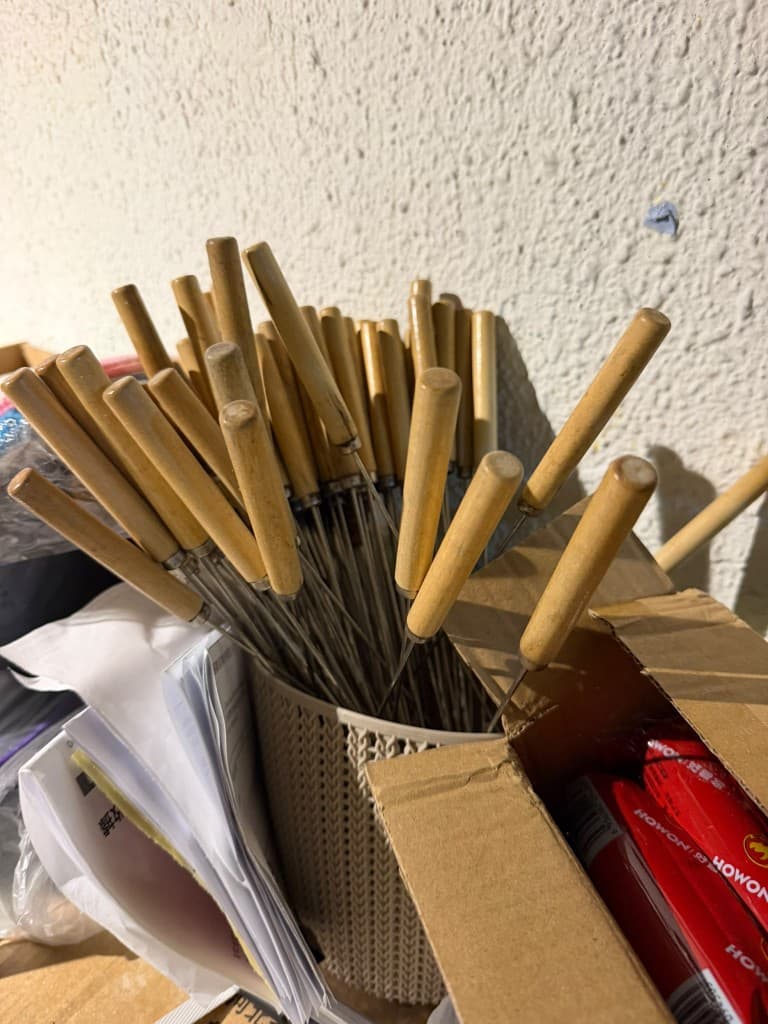 Wooden-Handle BBQ Skewers